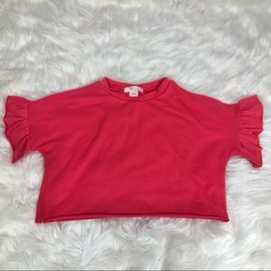 Gaze Coral Crop Top